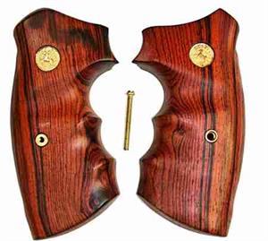 Colt Python Combat Rosewood Grips With Medallions