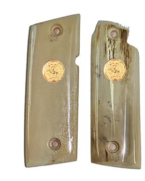 Colt Government .380 or Colt Mustang Plus II Fossilized Walrus Ivory Grips FWI19-9