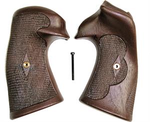 Colt Python .357 Revolver Royalwood Grips, Roper Style With Thumb Rest RWROP25TR