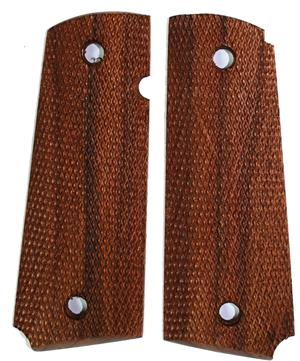 Colt 1911 Walnut Grips, Full Checkered